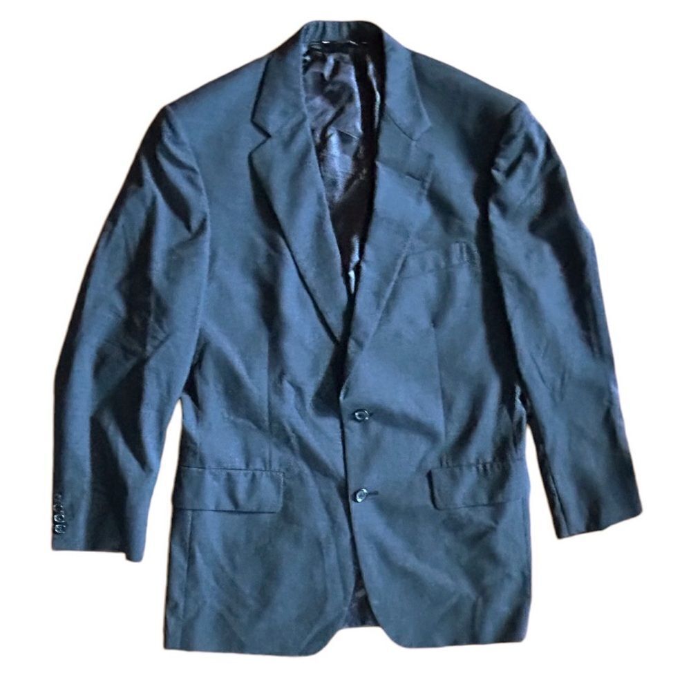 Brooks Brothers Wool Sport‎ Coat Jacket Blazer Grey Union Made USA 41 L